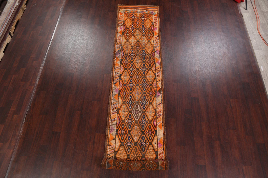 Geometric Moroccan Oriental Runner Rug 3x15