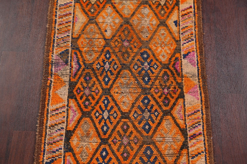 Geometric Moroccan Oriental Runner Rug 3x15