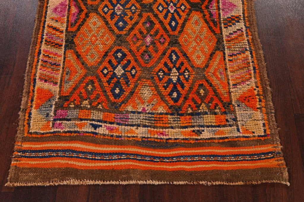 Geometric Moroccan Oriental Runner Rug 3x15