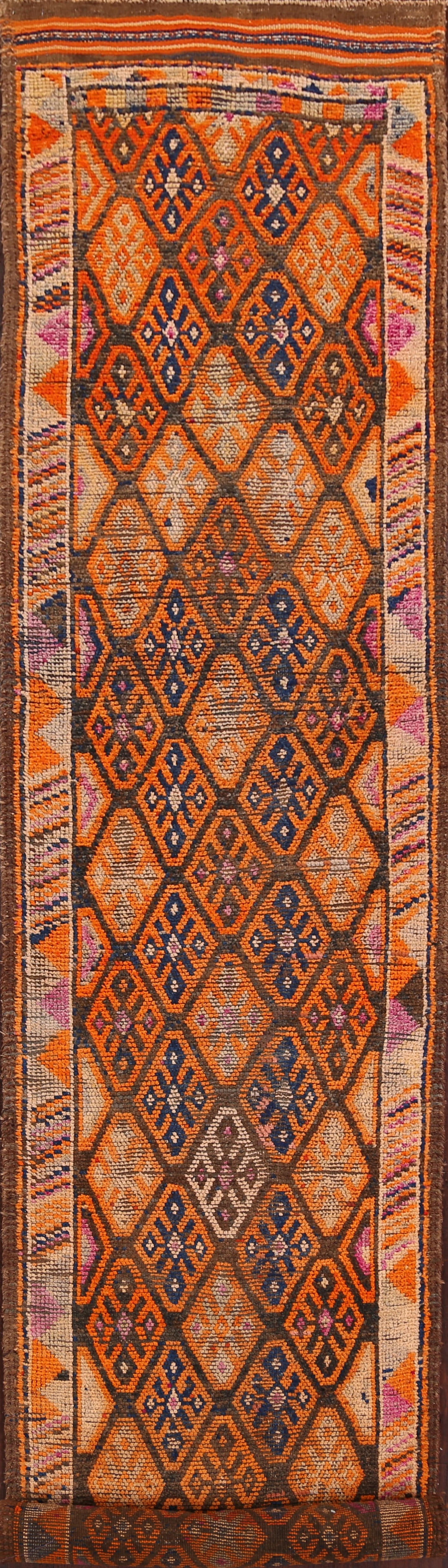 Geometric Moroccan Oriental Runner Rug 3x15