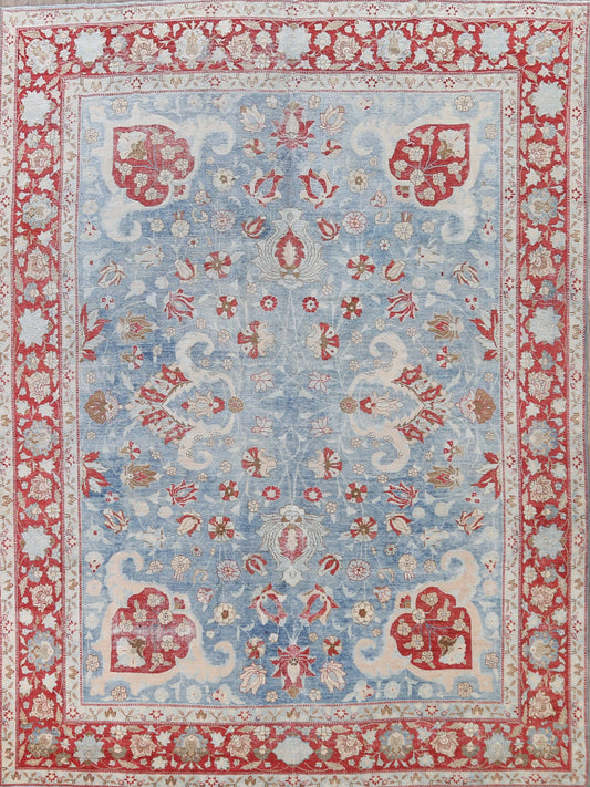 100% Vegetable Dye Antique Tabriz Persian Area Rug 9x12