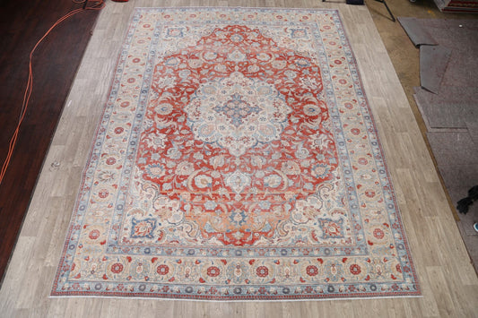 Antique Floral Tabriz Persian Area Rug 10x13