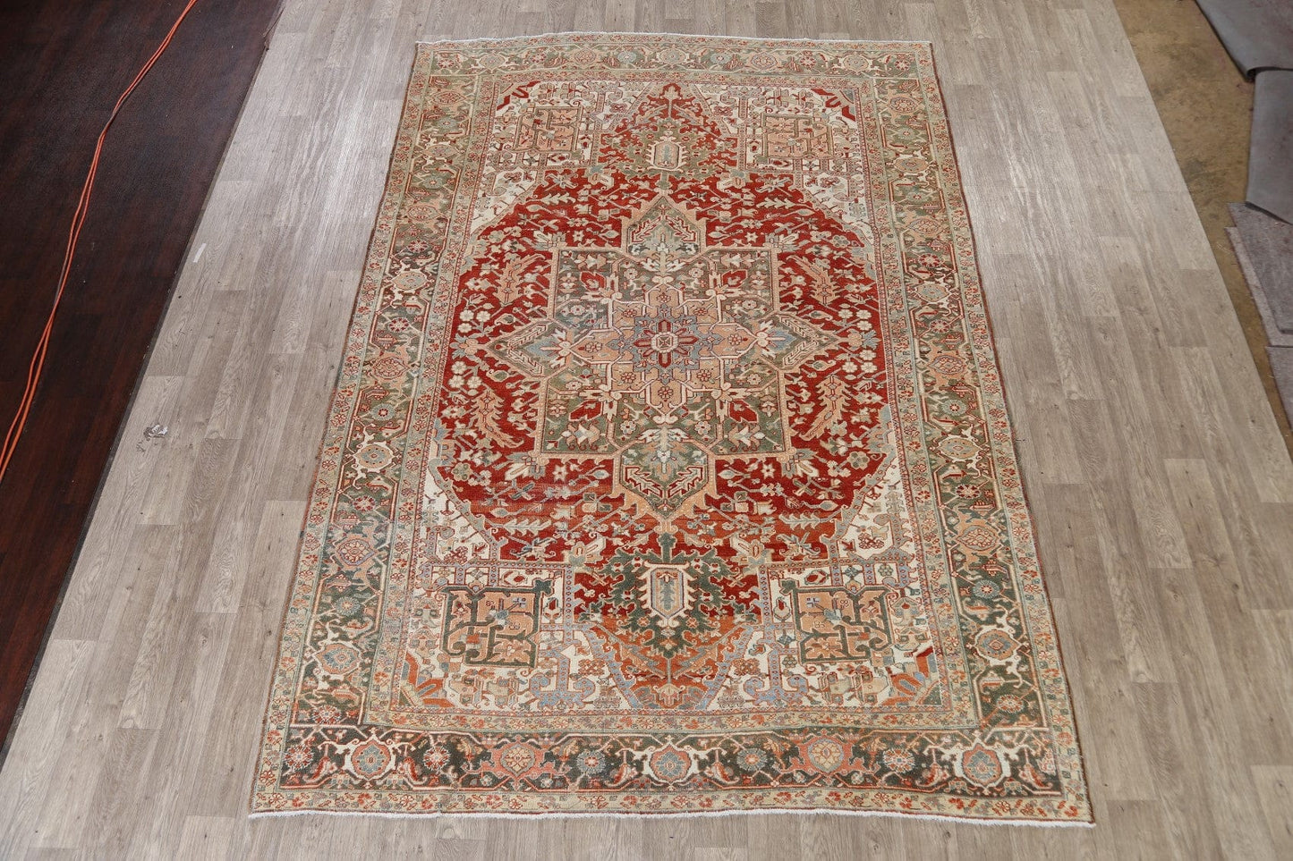 Geometric Heriz Persian Area Rug 8x11