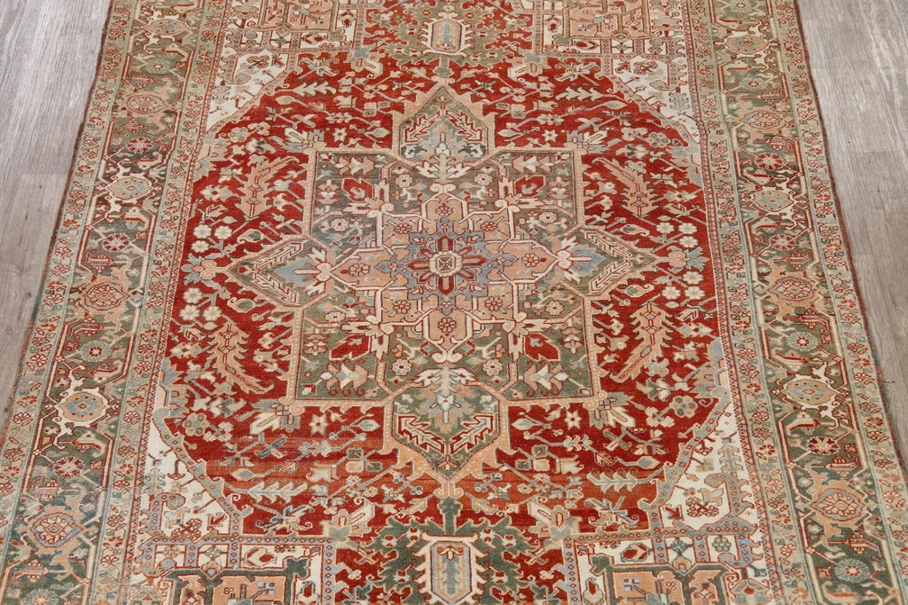 Geometric Heriz Persian Area Rug 8x11