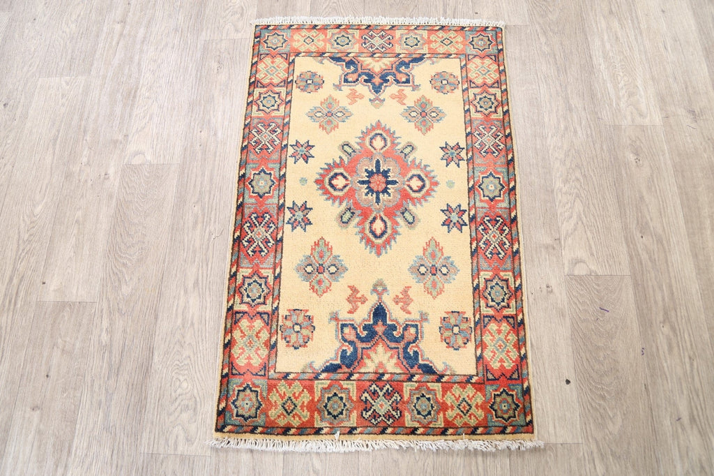 Floral Ivory Super Kazak Oriental Area Rug 2x3