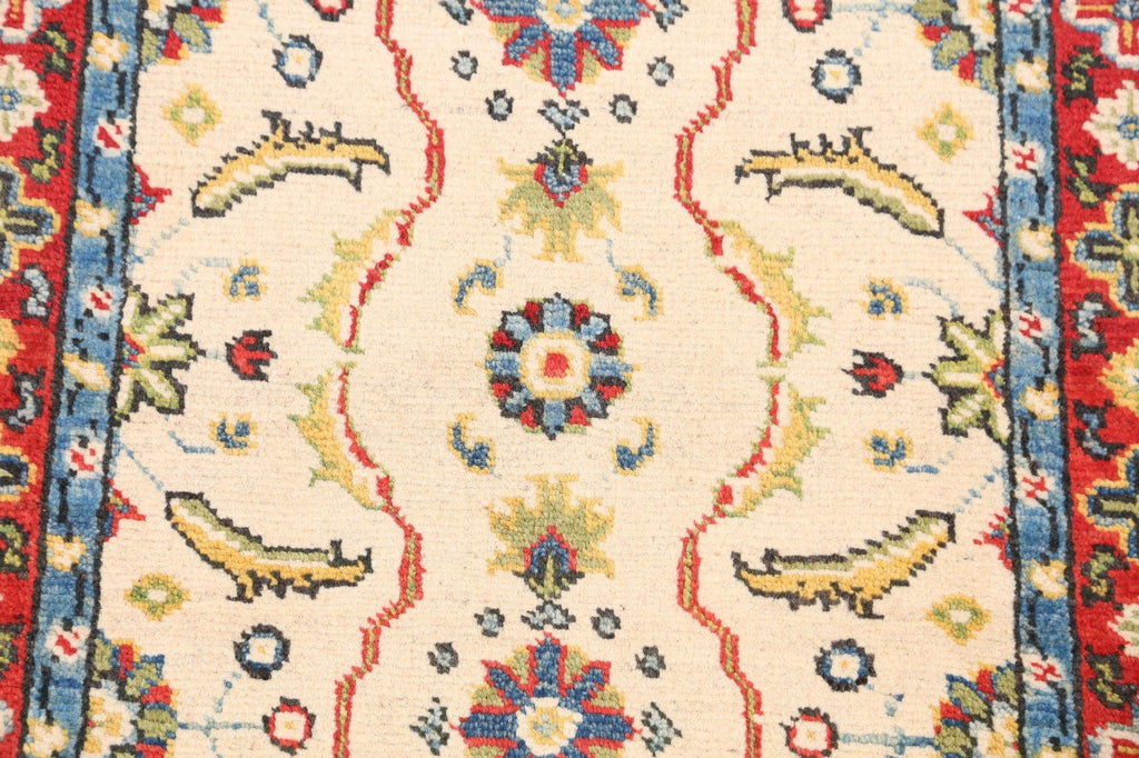 Floral Ivory Super Kazak Oriental Area Rug 2x3