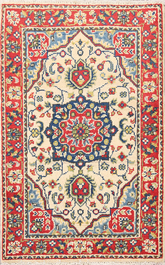 Medallion Floral Super Kazak Oriental Area Rug 2x3