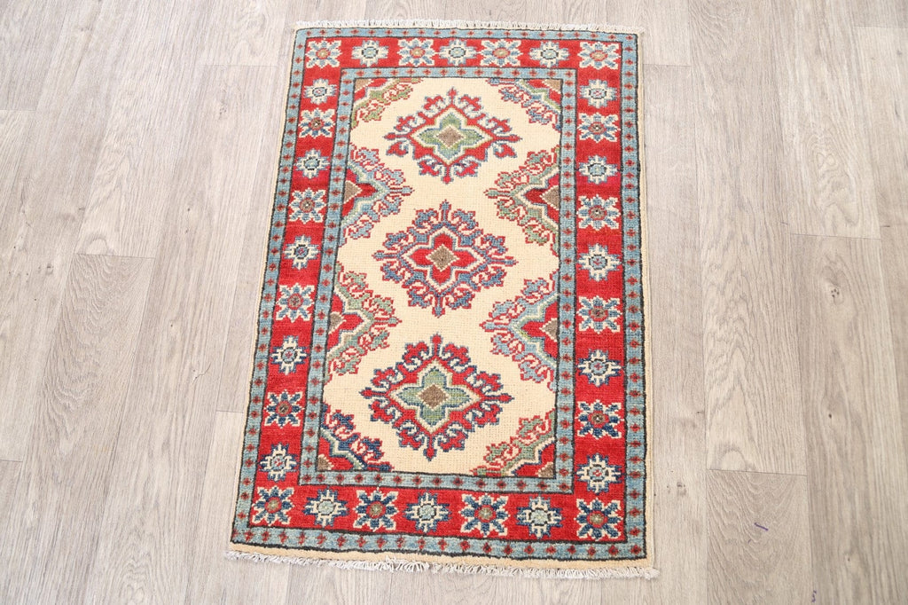 Geometric Super Kazak Oriental Area Rug 2x3