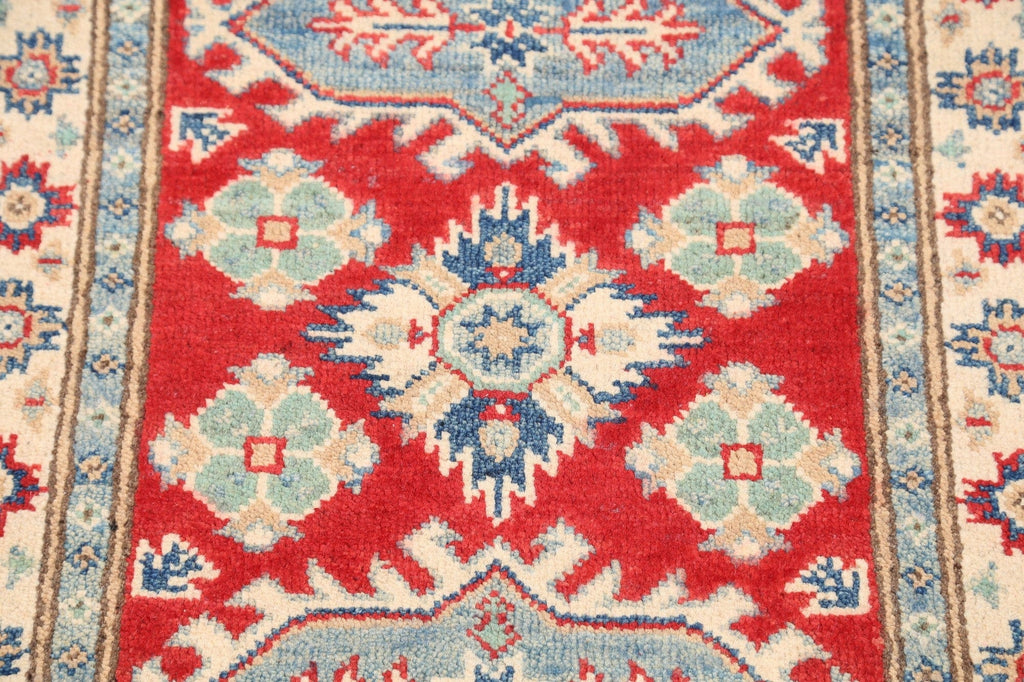 Geometric Super Kazak Oriental Area Rug 2x3