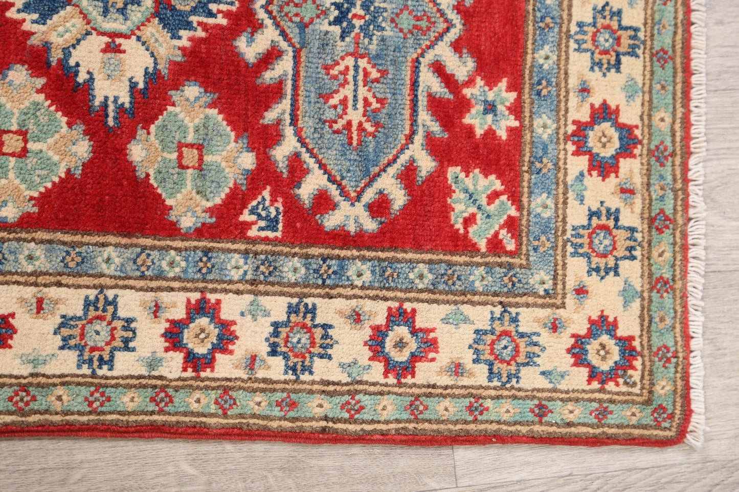 Geometric Super Kazak Oriental Area Rug 2x3