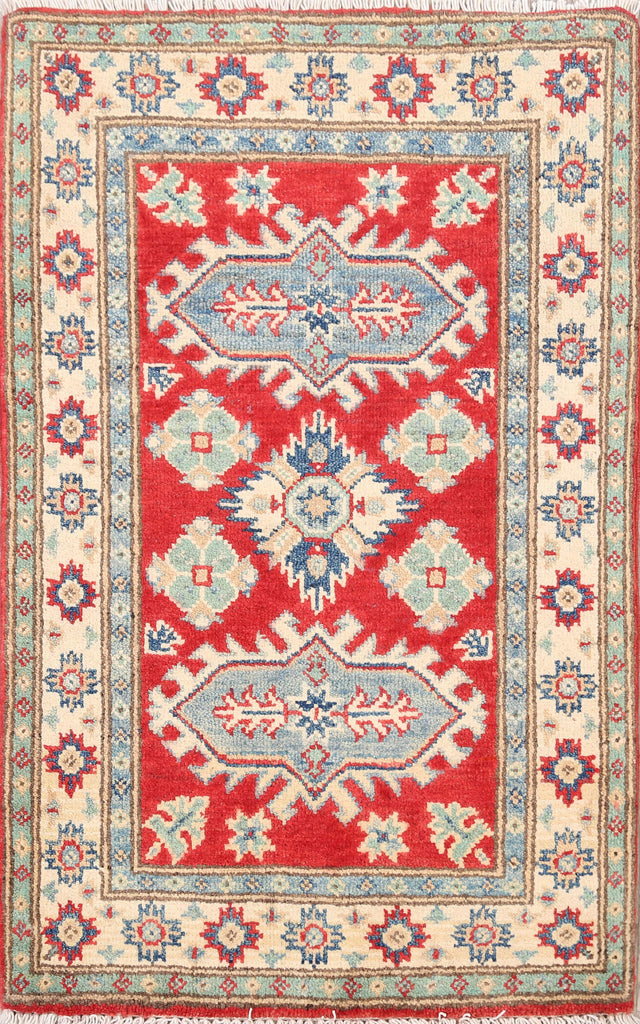 Geometric Super Kazak Oriental Area Rug 2x3