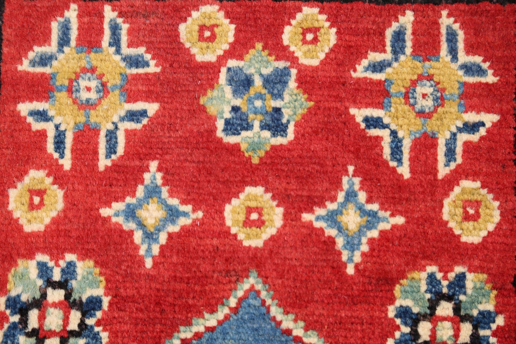 Geometric Super Kazak Oriental Area Rug 2x3