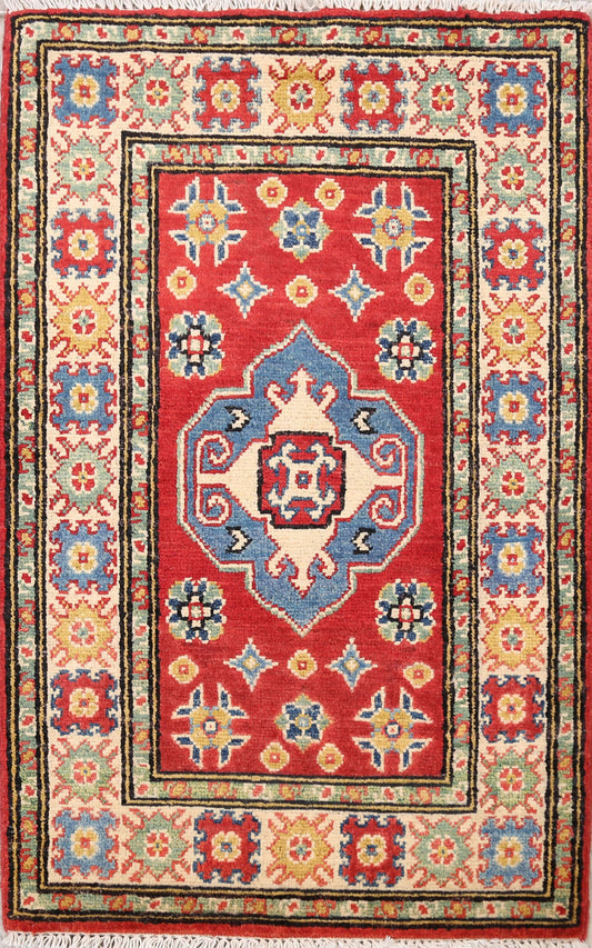 Geometric Super Kazak Oriental Area Rug 2x3