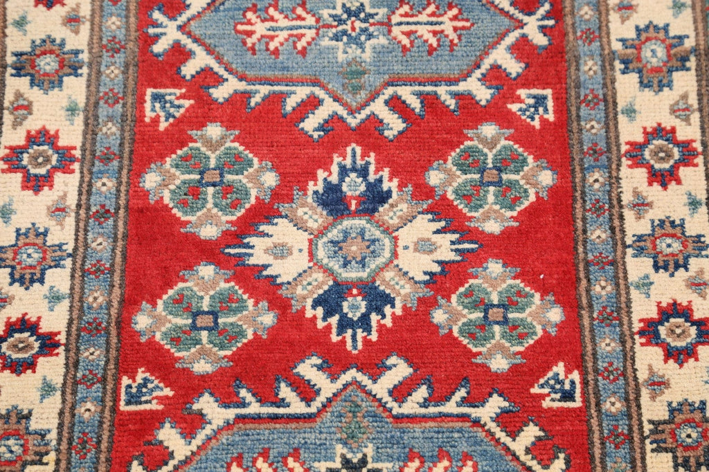 Geometric Super Kazak Oriental Area Rug 2x3