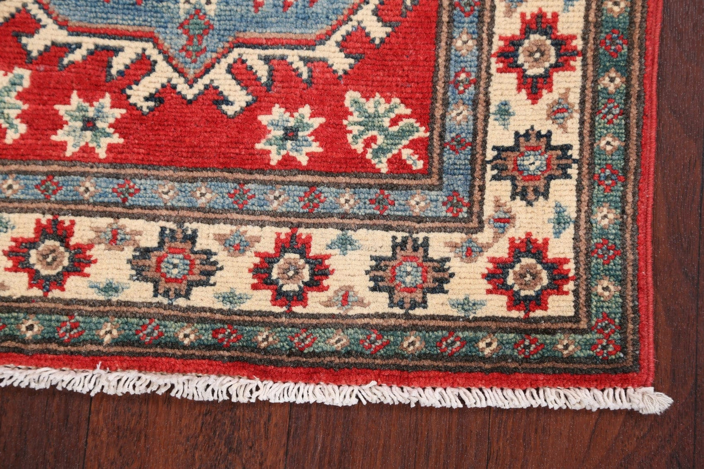 Geometric Super Kazak Oriental Area Rug 2x3