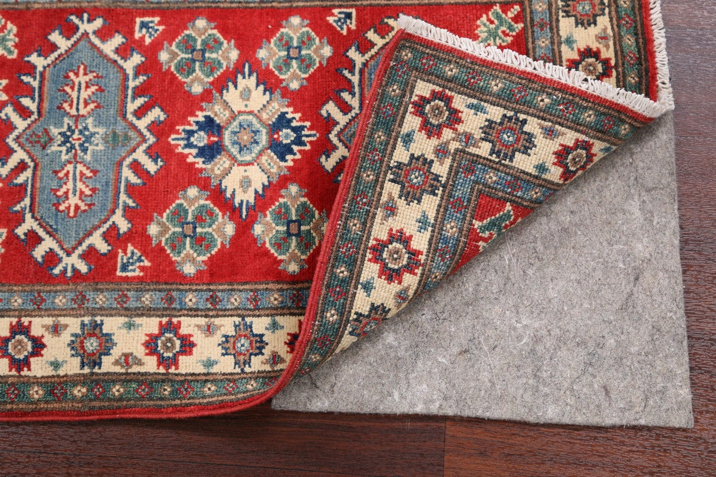 Geometric Super Kazak Oriental Area Rug 2x3