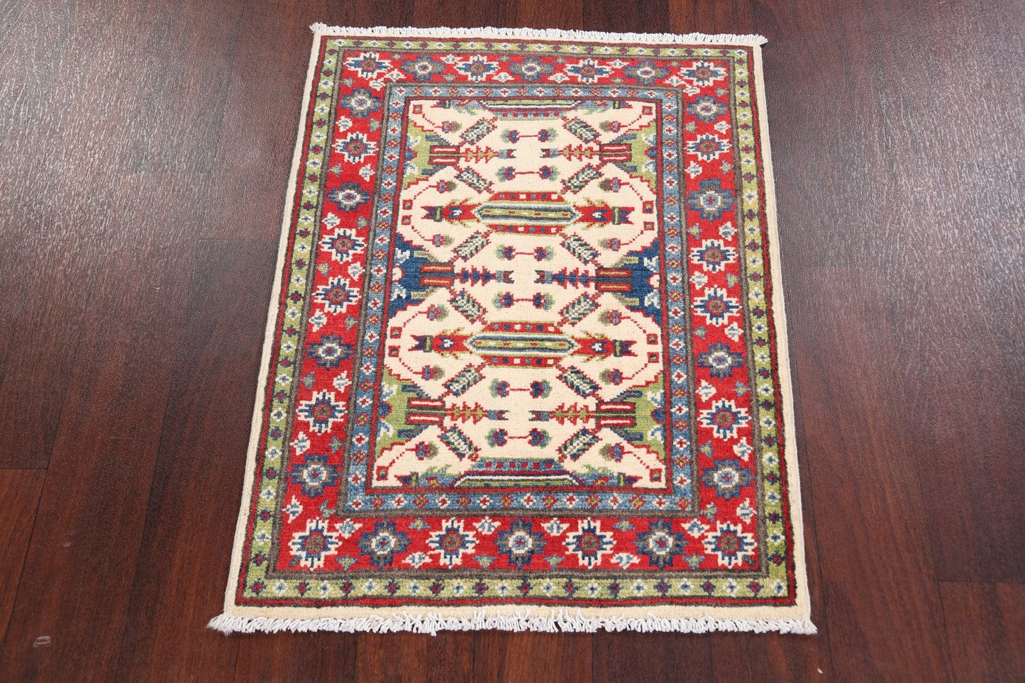 Geometric Super Kazak Oriental Area Rug 2x3