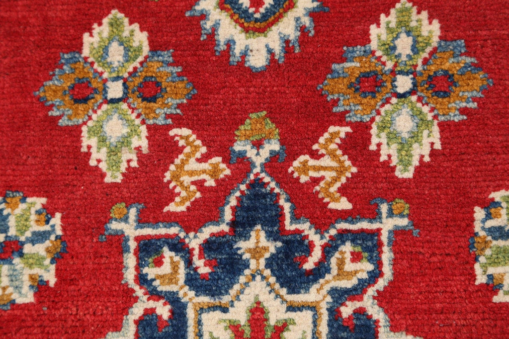 Geometric Red Super Kazak Oriental Area Rug 2x3