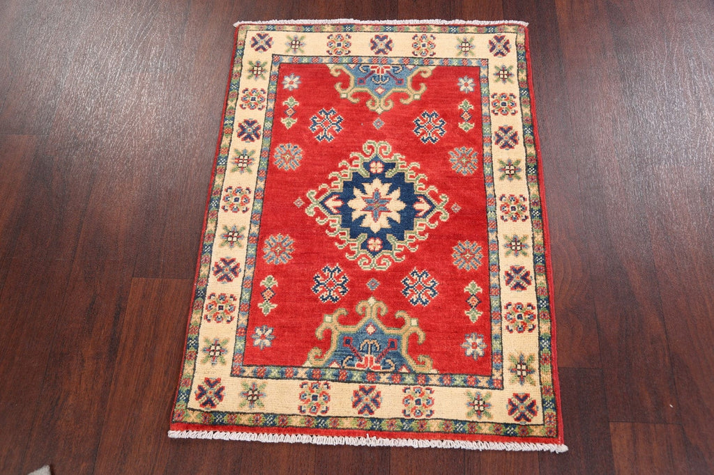 Geometric Super Kazak Oriental Area Rug 2x3