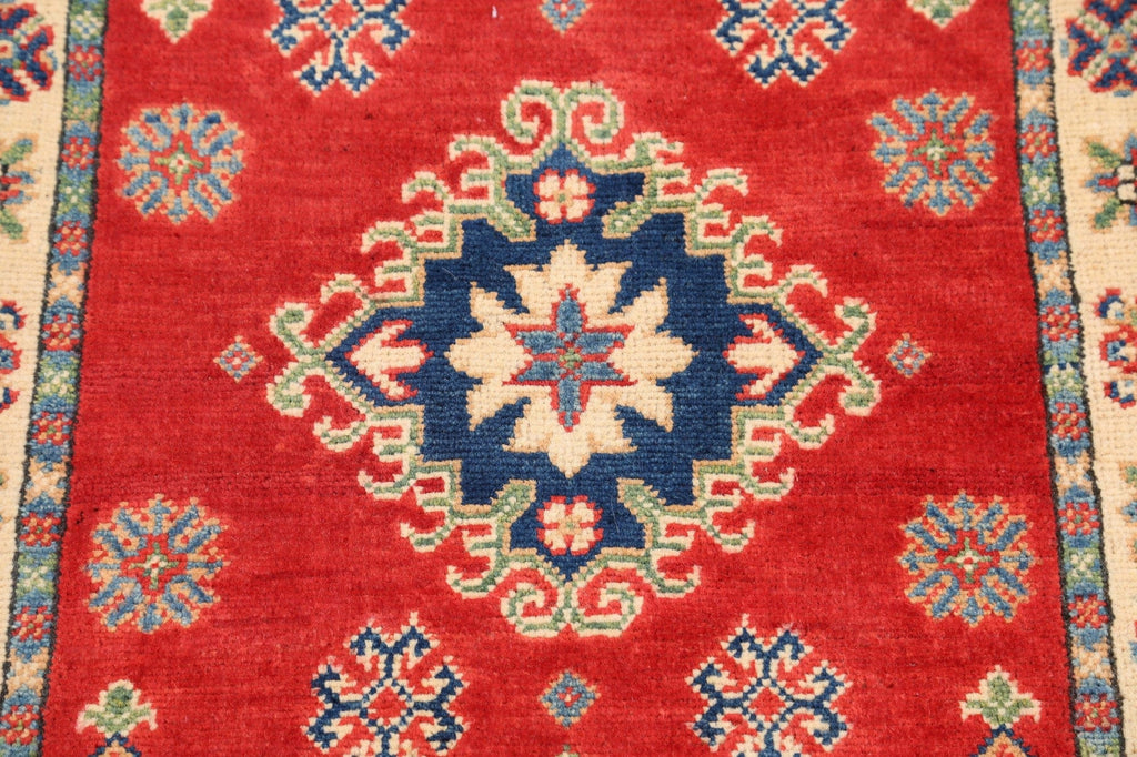 Geometric Super Kazak Oriental Area Rug 2x3