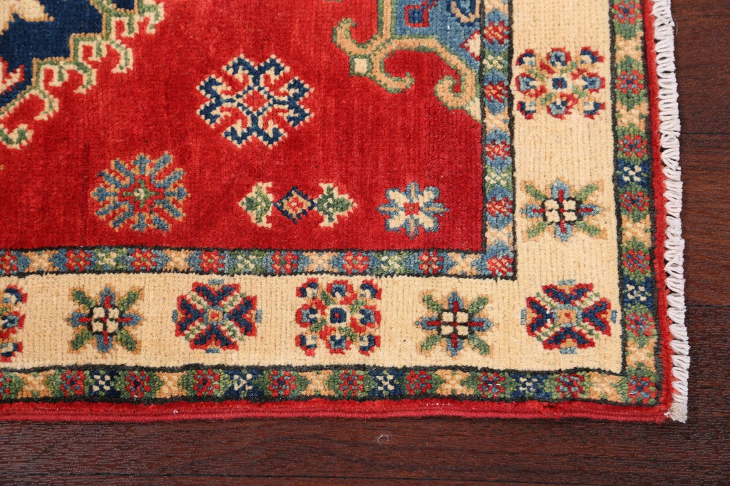 Geometric Super Kazak Oriental Area Rug 2x3