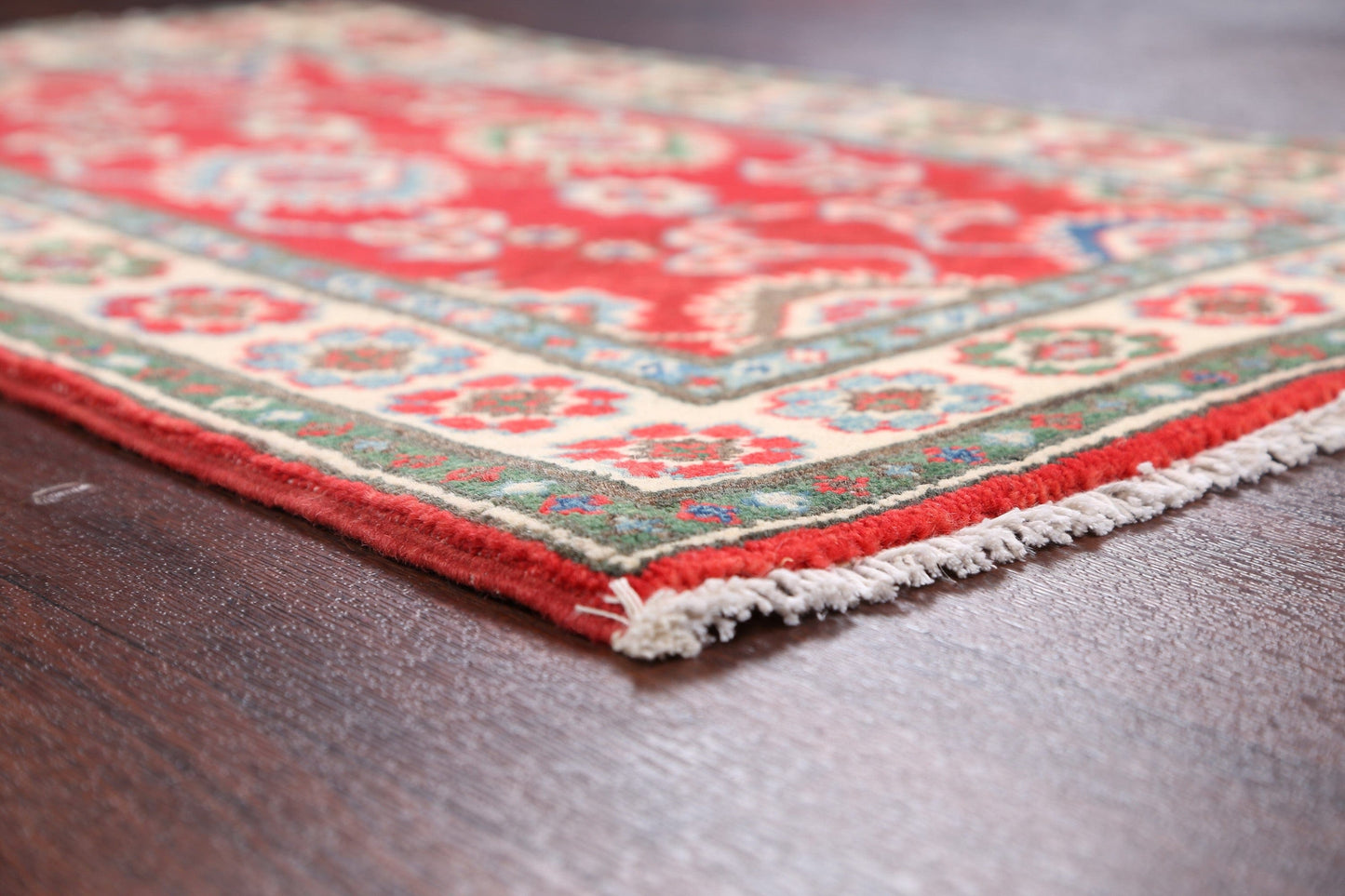 All-Over Red Super Kazak Oriental Area Rug 2x3