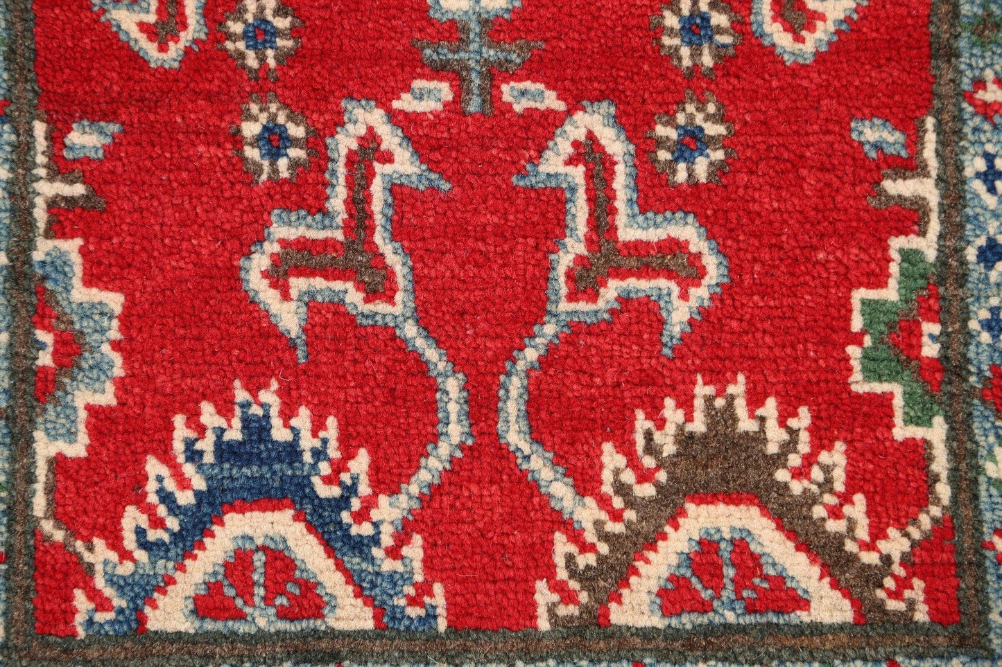 All-Over Red Super Kazak Oriental Area Rug 2x3