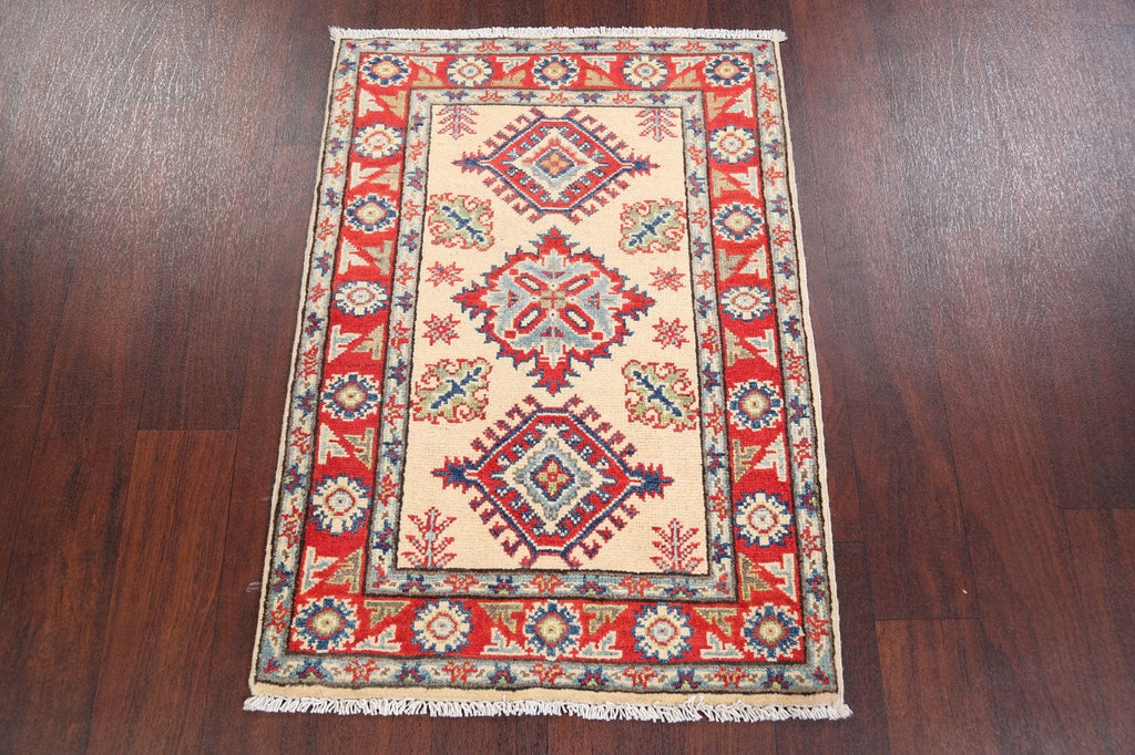 Geometric Super Kazak Oriental Area Rug 2x3