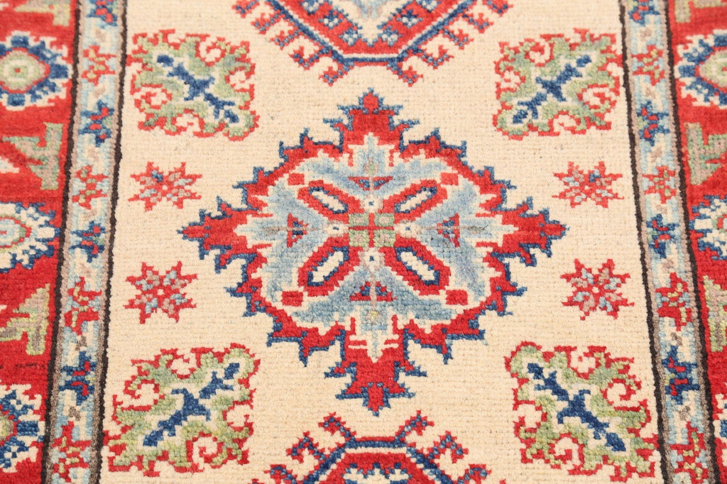 Geometric Super Kazak Oriental Area Rug 2x3