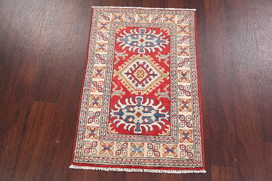 Geometric Super Kazak Oriental Area Rug 2x3