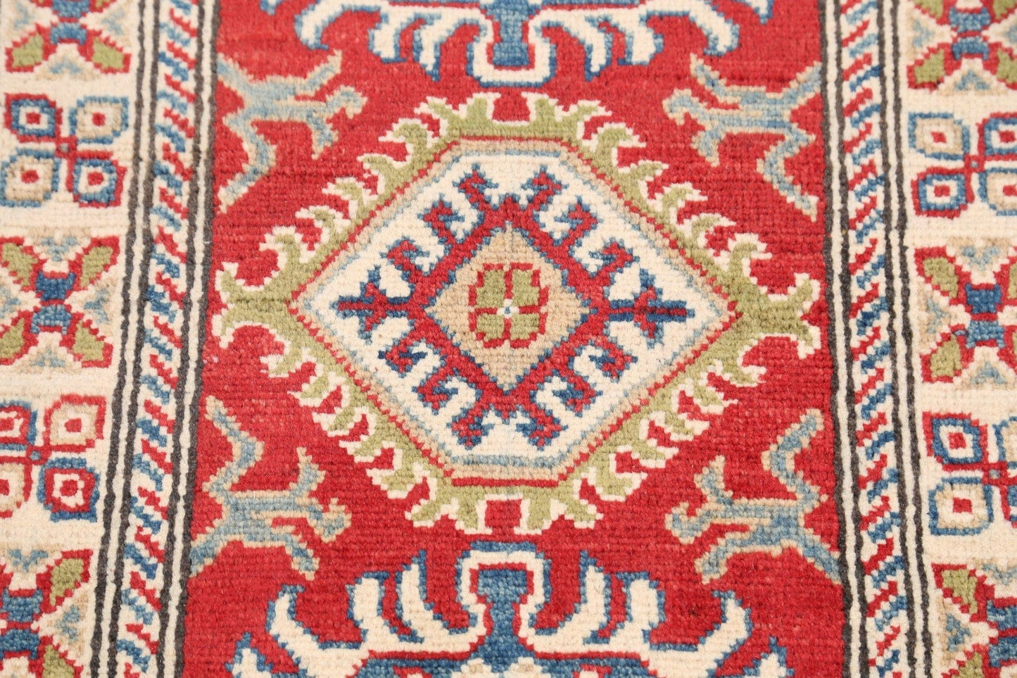 Geometric Super Kazak Oriental Area Rug 2x3