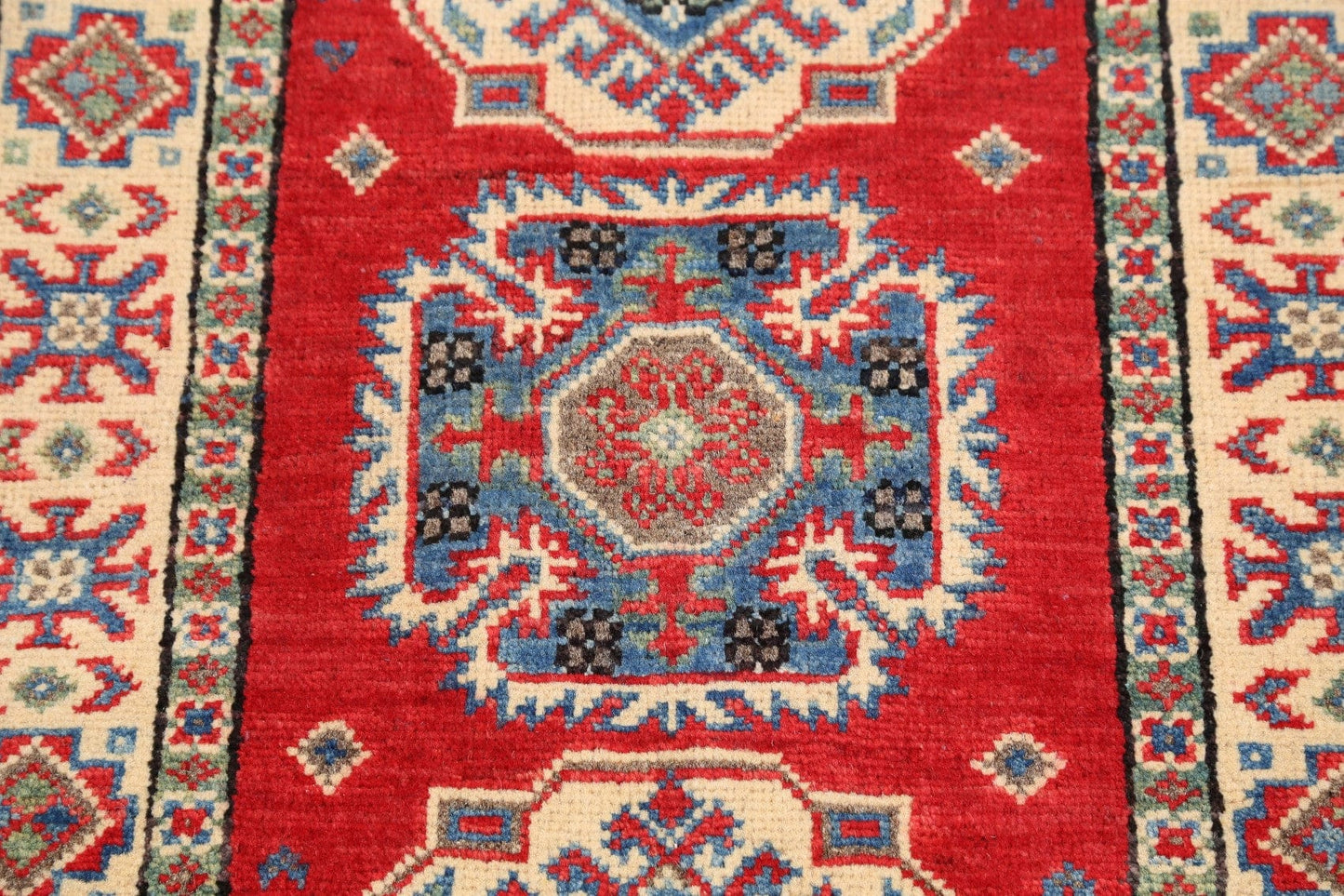 Geometric Super Kazak Oriental Area Rug 2x3