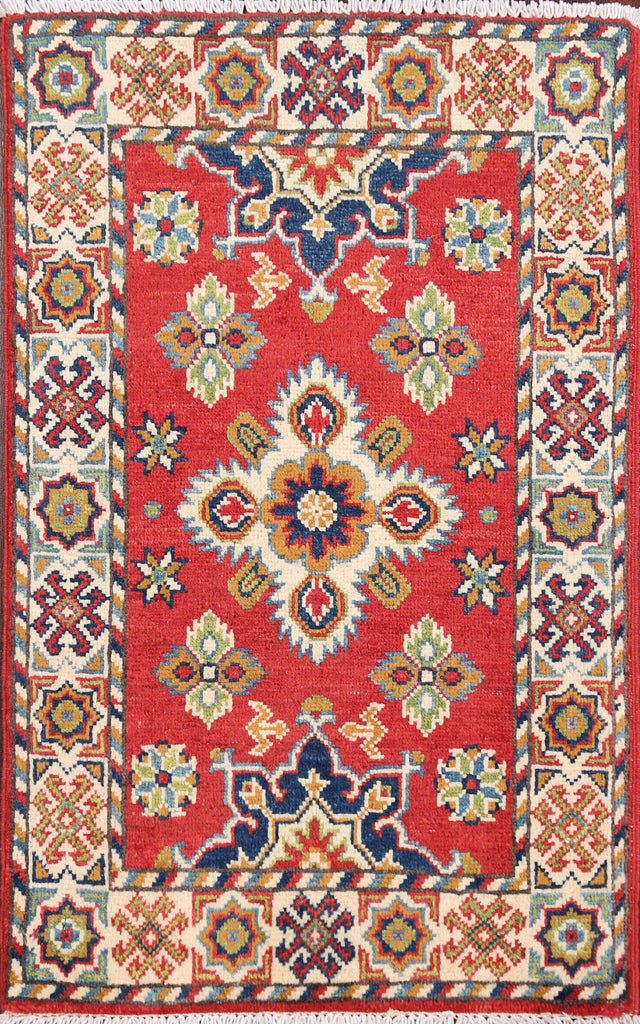 Geometric Super Kazak Oriental Area Rug 2x3