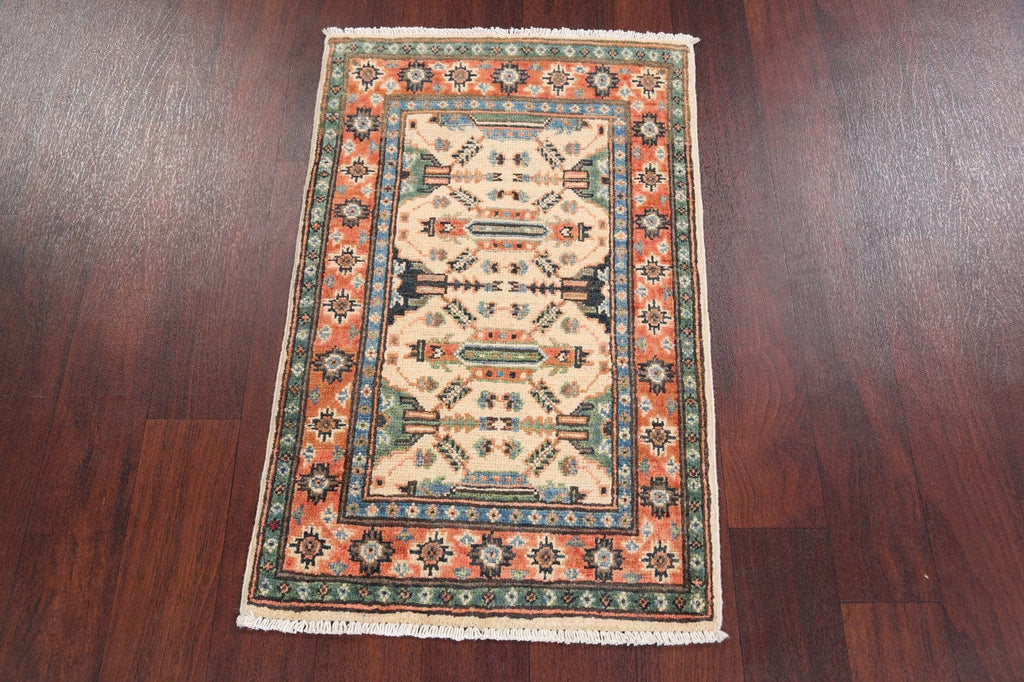 Geometric Super Kazak Oriental Area Rug 2x3