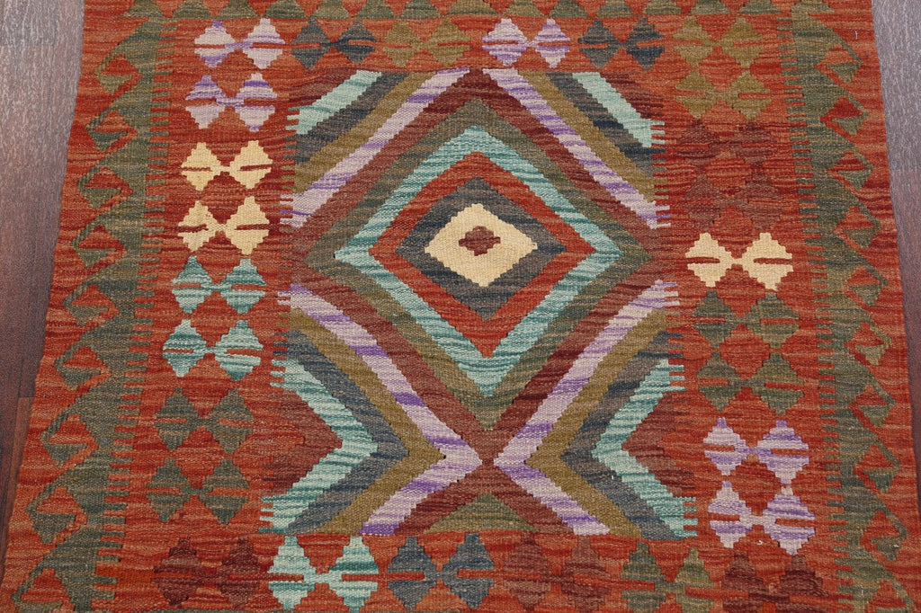 South-Western Kilim Oriental Area Rug 3x3 Square