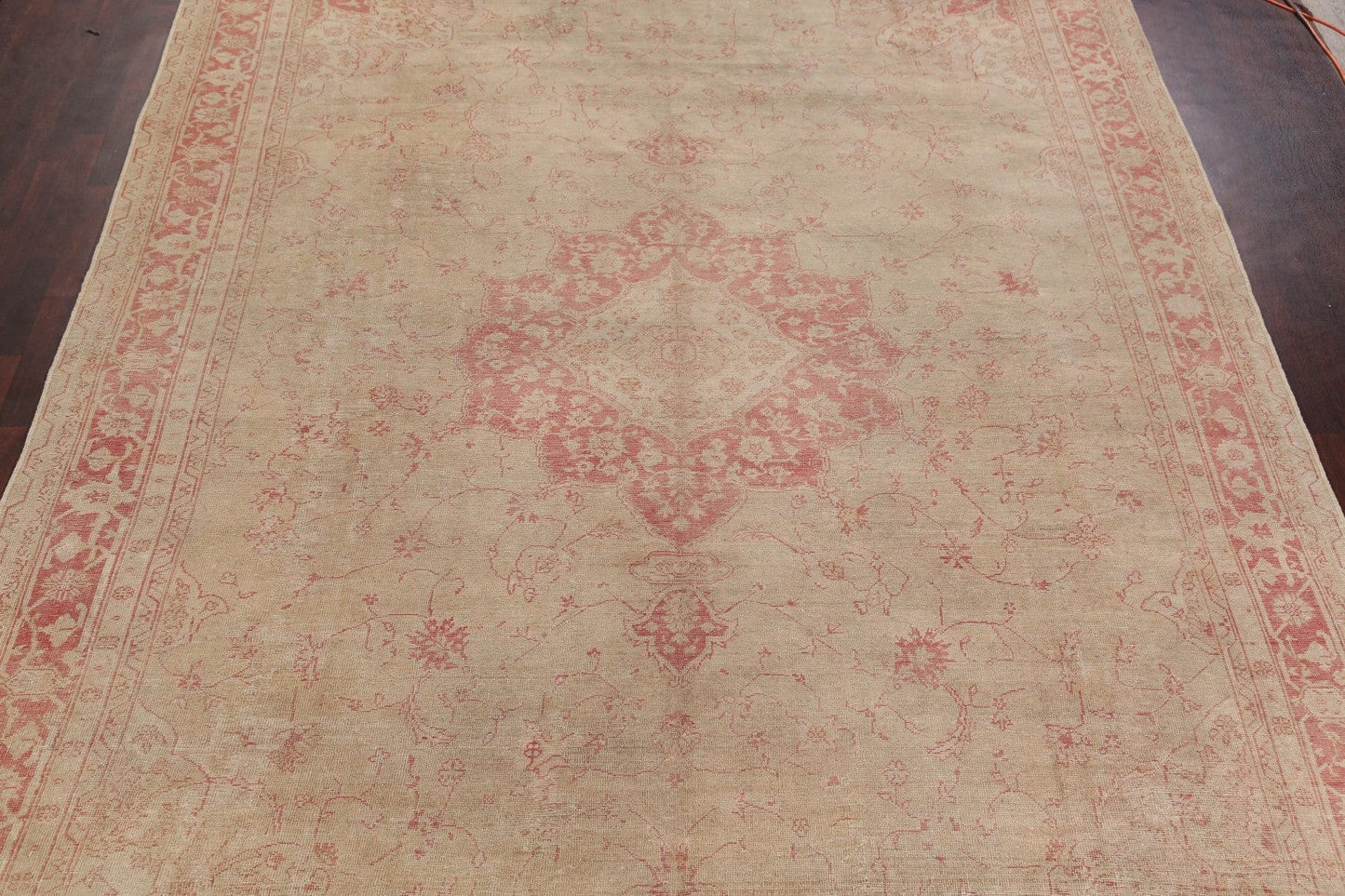 Pre-1900 Antique Vegetable Dye Oushak Oriental Rug 11x15