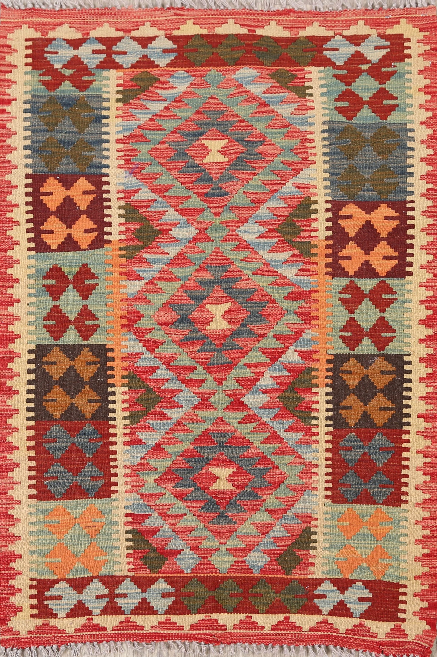 Southwest Reversible Kilim Oriental Area Rug 3x4