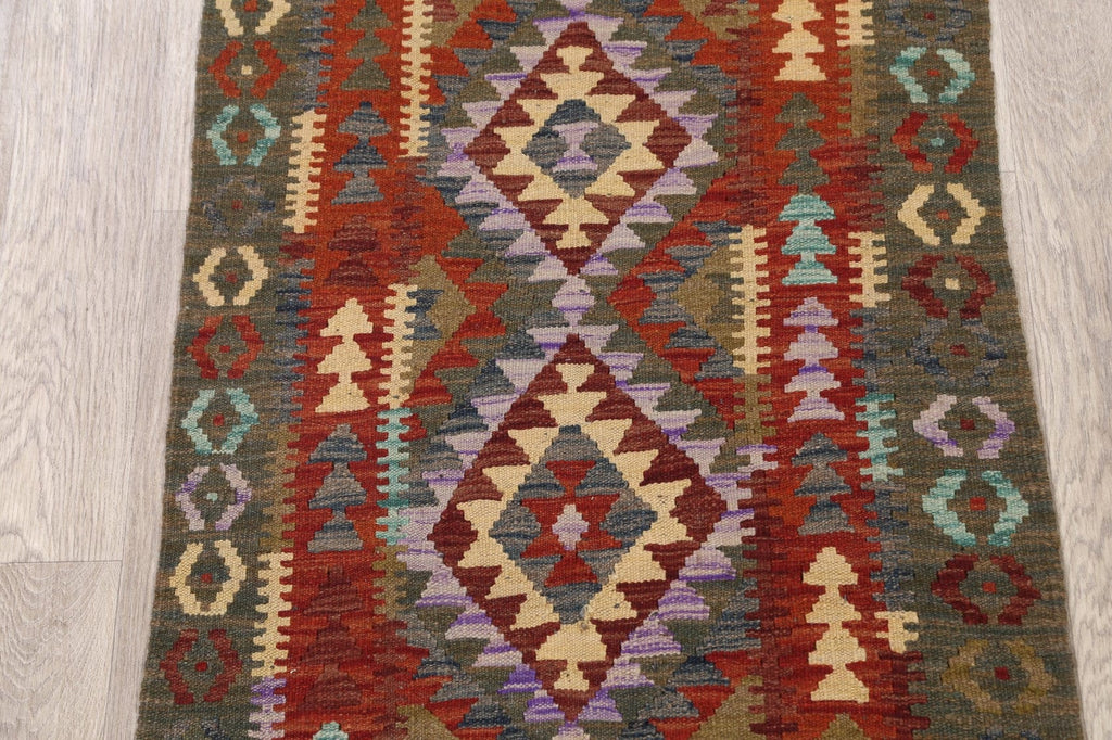 South-Western Reversible Kilim Oriental Area Rug 3x4