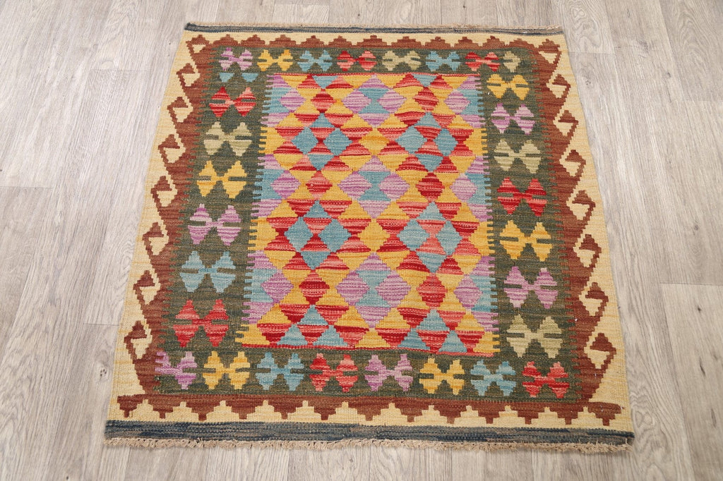 Southwest Kilim Oriental Area Rug 3x3 Square