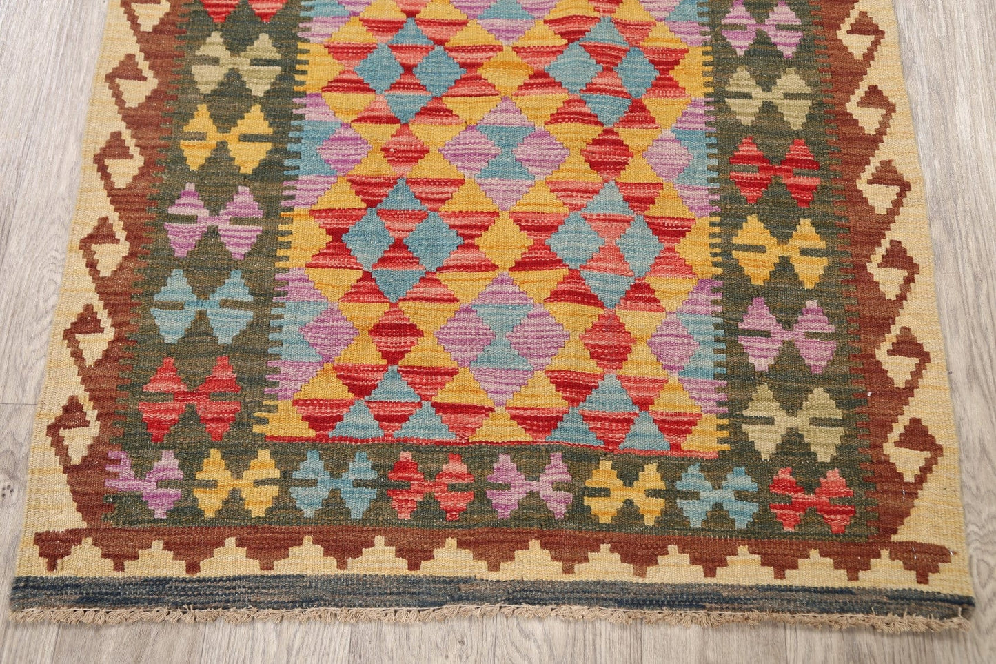 Southwest Kilim Oriental Area Rug 3x3 Square