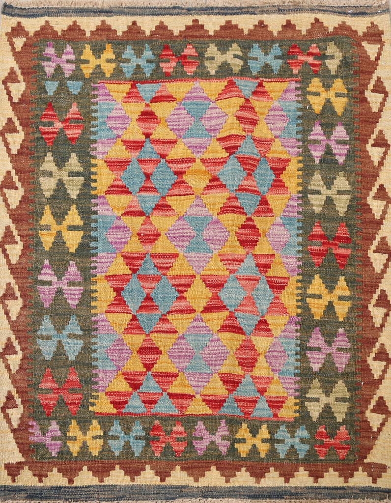 Southwest Kilim Oriental Area Rug 3x3 Square