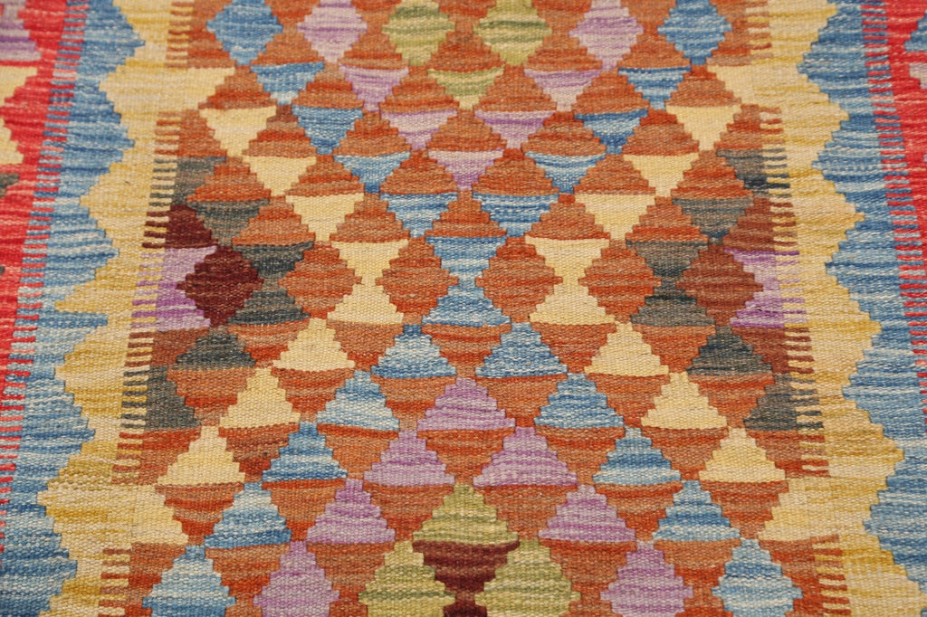 South-Western Reversible Kilim Oriental Area Rug 3x4