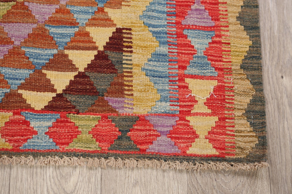 South-Western Reversible Kilim Oriental Area Rug 3x4