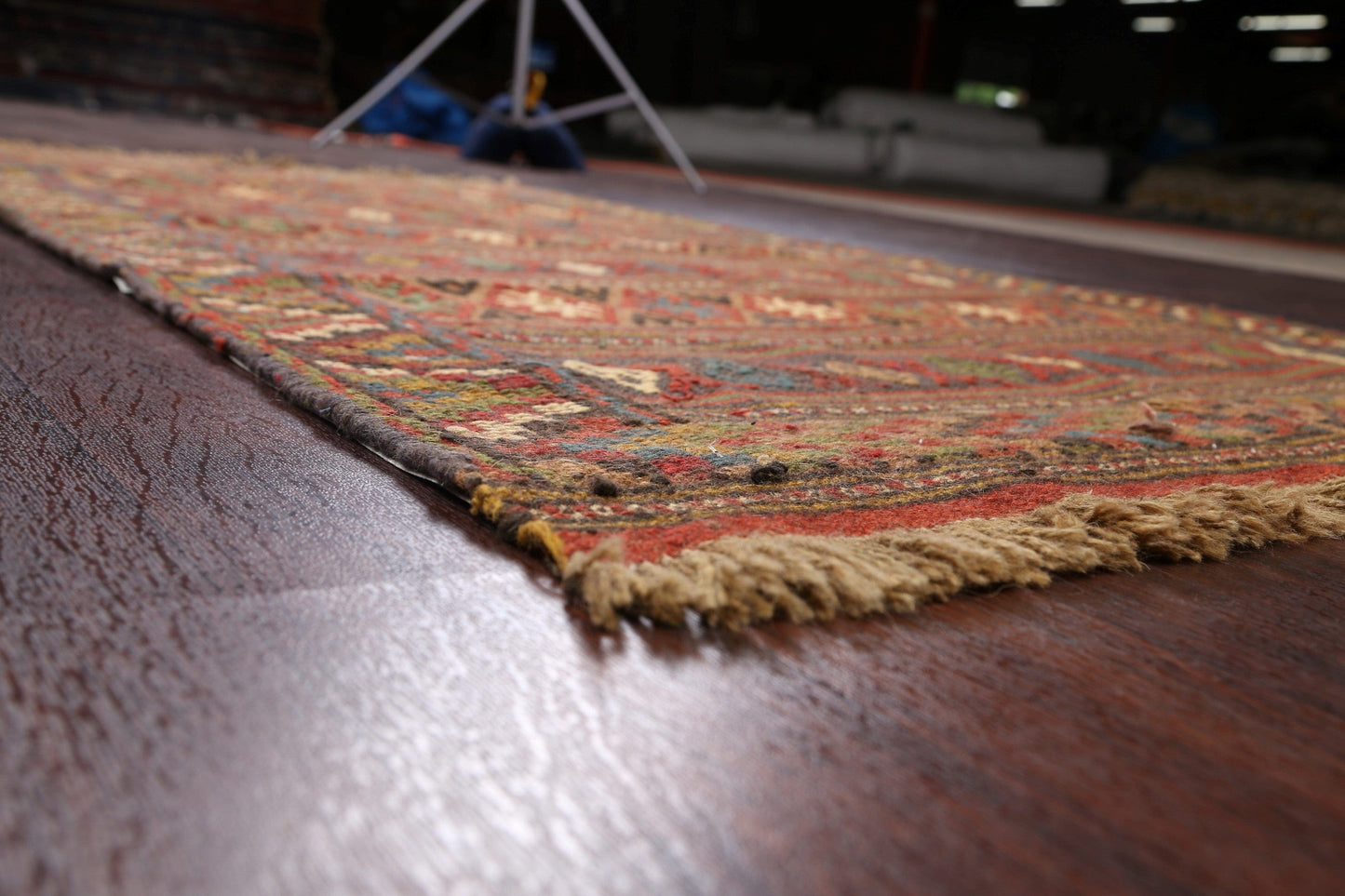 Tribal Sumak Kilim Hand-Woven Persian Area Rug 4x7