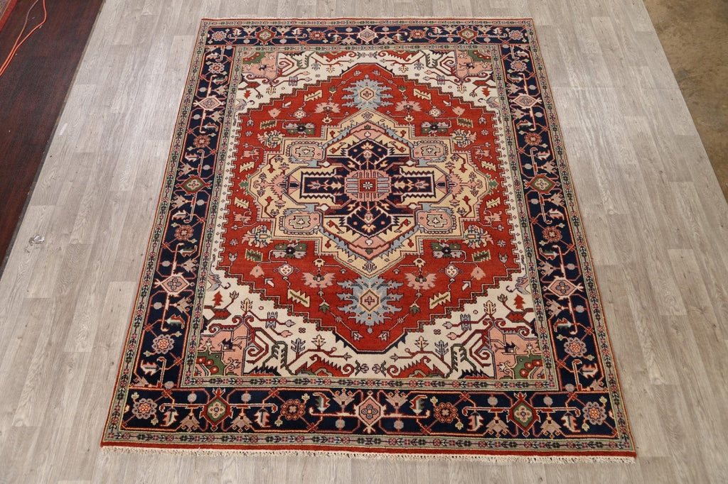 Geometric Heriz Serapi Oriental Area Rug 8x10