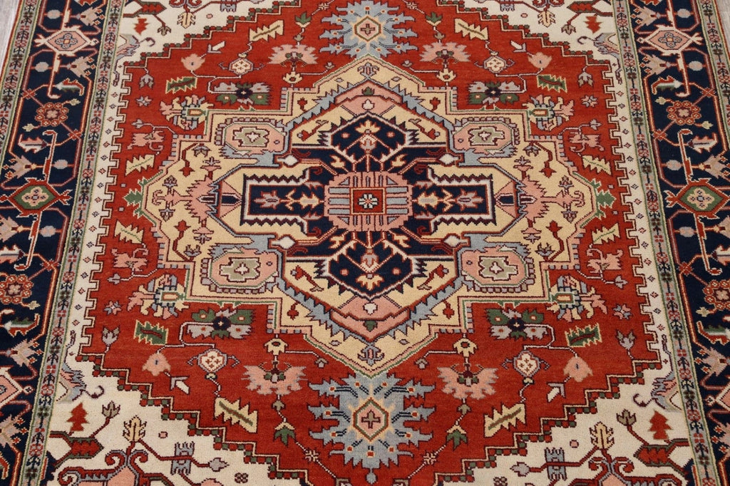 Geometric Heriz Serapi Oriental Area Rug 8x10