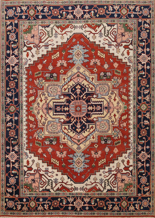 Geometric Heriz Serapi Oriental Area Rug 8x10