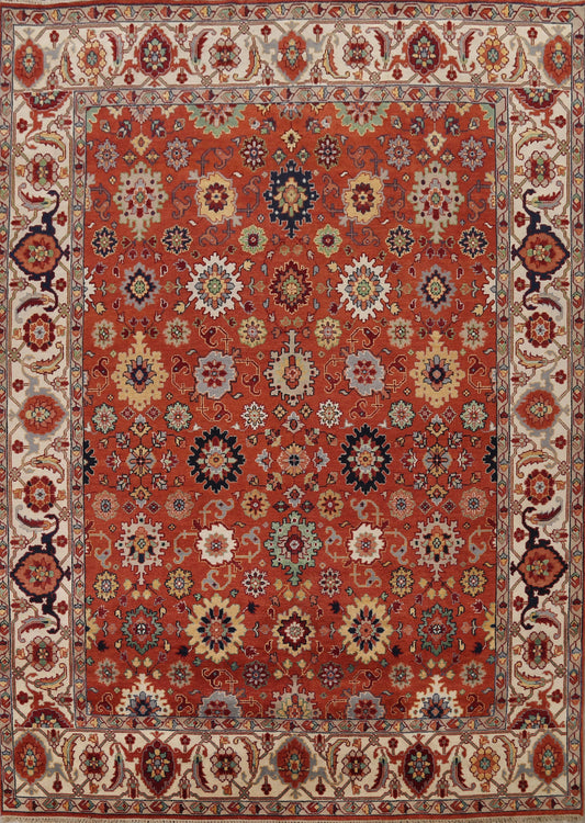 All-Over Floral Heriz Serapi Oriental Area Rug 10x13