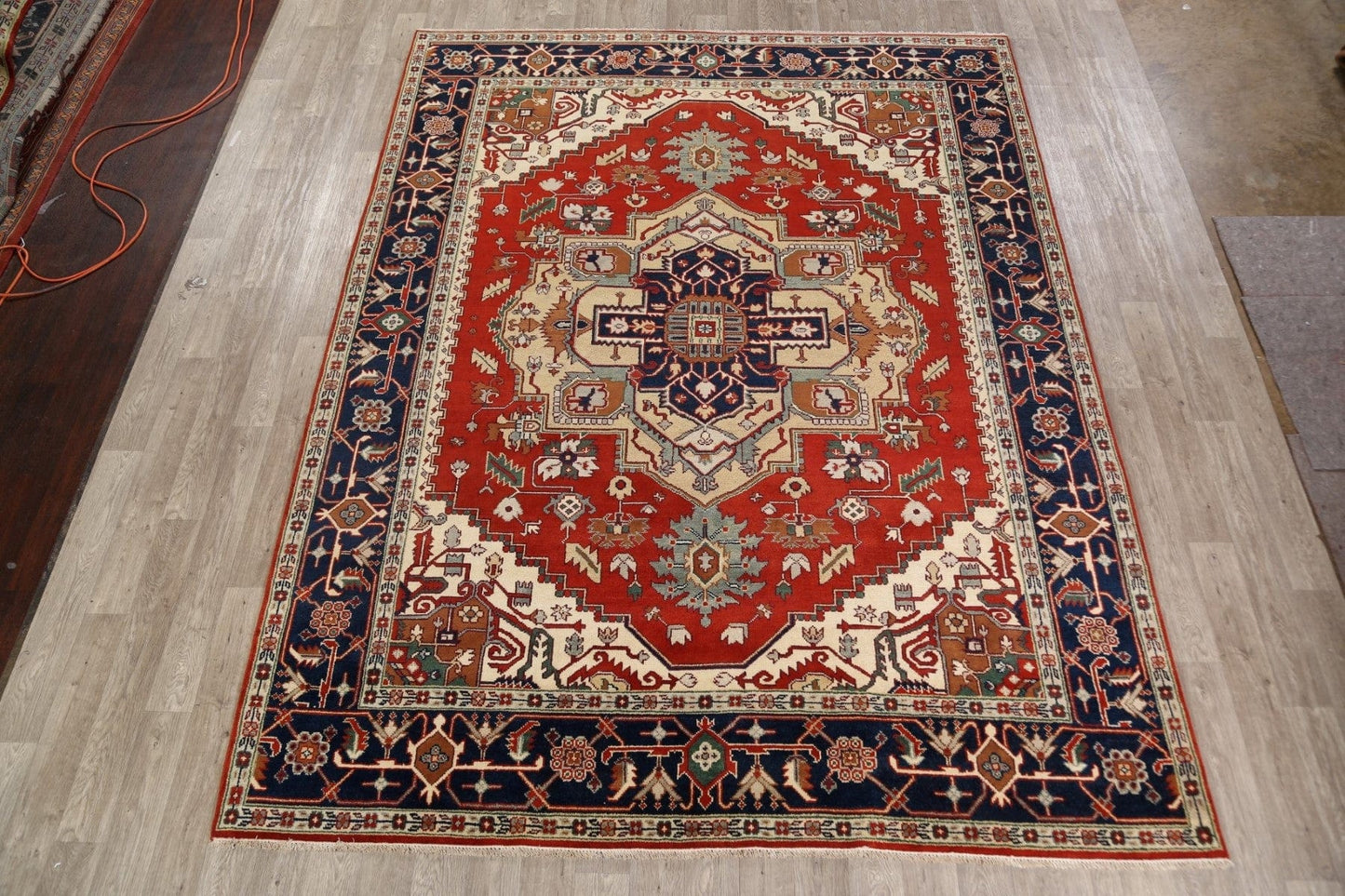 Geometric Heriz Serapi Oriental Area Rug 9x12