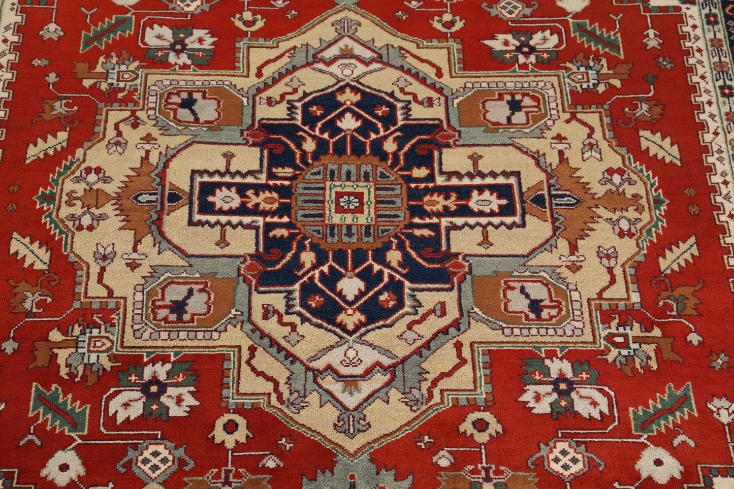 Geometric Heriz Serapi Oriental Area Rug 9x12